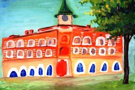 Сидорина Алена, 8 лет, Дом Гончарова в Ульяновске, б., гуашь, ДШИ №5, г. Ульяновск