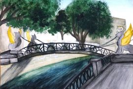Ильязова Залина, 14 лет, Канал Грибоедова, б., гуашь, УДШИ №6, г. Ульяновск