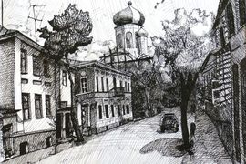 Калитка Анна, 15 лет, В Ельце, б.,тушь, МОУ ДОД ДХШ №2, г.Липецк