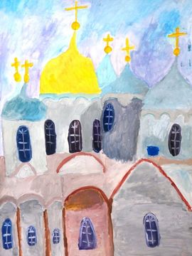 Лопатинская Софья, 9 лет, Новгород, б.,гуашь, ВОДХГ, г. Волгоград