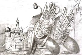 Маланина Анна, 12 лет, Путешествие в Санкт-Петербург, б., смеш. тех., МОУ ДОД ДХШ №2, г. Липецк
