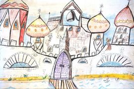 Милайкина Ксения, 8 лет, Город русский, город славный, б., смеш. тех., МБОУ гимназия №42, г. Пенза