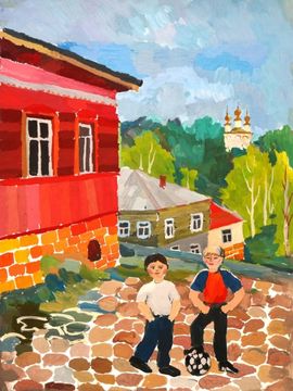Чигарёв Ярослав, 11 лет, Каникулы в Великом Устюге, б., гуашь, МБОУ ДОД ДХШ, г. Великий Устюг, Вологодская обл.