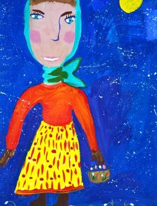 Шептунова Анна, 9 лет, За подснежниками, б., гуашь, г. Волгоград