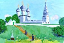 Филиппова Елизавета, 11 лет, Обитель Св. Пахомия, б., гуашь, ДХШ, г. Нерехта, преп. Гужева В.М.