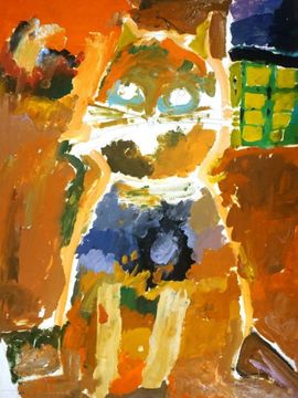 Засядкин Игорь, 5 лет, Кот, б., гуашь, студия ВОДХГ, г. Волгоград