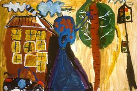 Зыченко Илья, 5 лет, Полицейский участок, б., гуашь, студия ВОДХГ, г. Волгоград