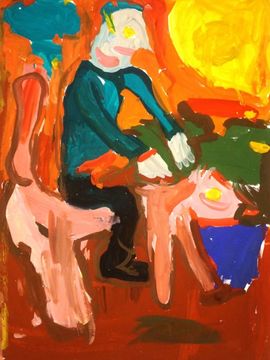 Минжинер Михаил, 5 лет, На розовом коне, б., гуашь, студия ВОДХГ, г. Волгоград