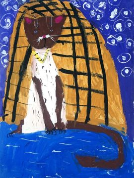 Овчинцева Екатерина, 6 лет, Красавица, б., гуашь