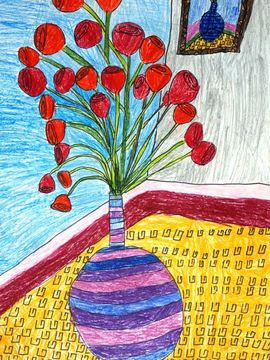 Белясникова Анна, 8 лет, Натюрморт, б., смеш. тех., г. Волгоград