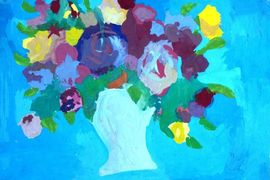 Иванова Дарья, 10 лет, Композиция - букет для мамы, МБУДО ДШИ, г. Камышин 