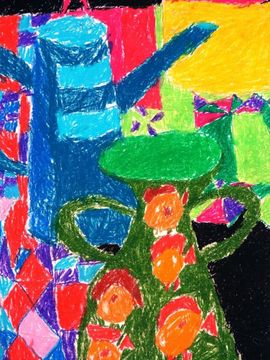 Мазин Александр, 6 лет, Натюрморт, б., пастель, ВОДХГ, г. Волгоград