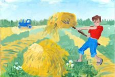 Гришен Герман, 10 лет, Сенокос, б., гуашь, МКОУ ДОД  ДШИ, ст. Кумылженская, преп. Косова Н.Н., 