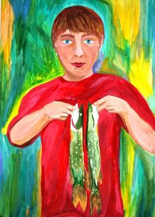 Гусев Даниил, 12 лет, Улов, б., гуашь, ДШИ, Городищенский район, преп. Макарова О.О.