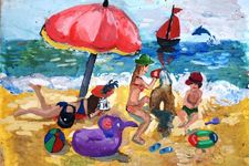 Калинова Софья, 11лет, Лучший отдых, б., гуашь, МУДО ДШИ №5, г. Ярославль, преп. Кушнарь Е.А.