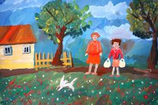 Коноплева Светлана, 9 лет, Бабушка с внучкой, МКОУ ДОД ДШИ , п. Береславка, преп. Мирошниченко Ю.С.
