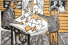 Беккер Анастасия, 11 лет, Моя прабабушка и я, б., смеш. тех., ДШИ, с. Лузино, Омская обл.