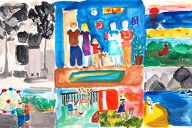 Горбунова Ирина, 11 лет, Моя семья, б., гуашь, ДХШ №2, г. Липецк