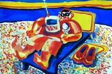 Крюков Богдан, 10 лет, Утро на пляже, б., гуашь, ДХШ №1, г. Уфа, преп. Григорьев Ю.Н.