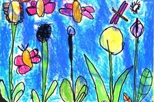 Маслов Иван, 9 лет, Бабочка, б., смеш. техн., ВОДХГ, г. Волгоград, преп. Скорова А.Н.