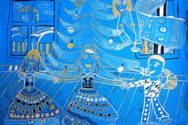Толкачева Валерия, 7 лет, Хоровод, тон. б., смеш. тех., ВОДХГ, г. Волгоград