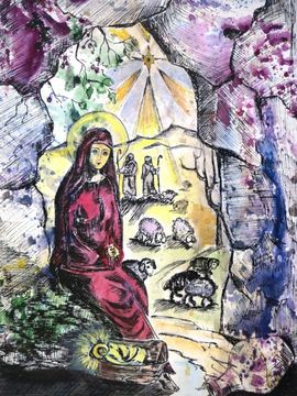 Узас Анна, 14 лет, Рождение Христа, б., смеш. тех., ДШИ №7, г. Дзержинск