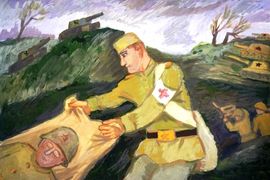 Кондратов Роман, 12 лет, Курская битва, б., гуашь, ДШИ, г. Исилькуль,Омская обл.