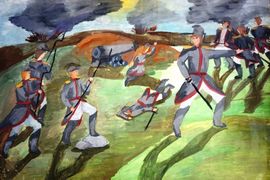 Примакова Екатерина, 11 лет, Бой, б., гуашь, ДОД, г.Дубовка, Волгоградская обл.