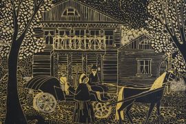 Самосудова Юлия, 14 лет, Музей-заповедник Тарханы, б., конктур, ДХШ №3, г. Пенза
