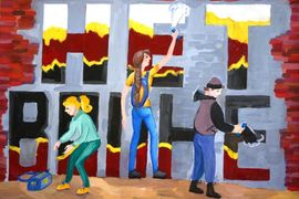 Балацкая Дарья, 14 лет, Нет войне, б., гуашь, ЦДТ №2, г.Пенза 
