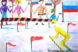 Васягина Алина, 9 лет, Олимпиада в Сочи 2014, б., пастель, ЦДТ, г. Казань