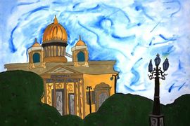 Данданян Амалия, 10 лет, Мир в моей стране. Музей в моем городе, б., гуашь, СОШ №65, г. Самара