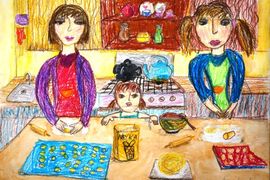 Комлева Валерия, 8 лет, Пельмени - дело семейное, б., смеш. тех., ЦРДТ, г. Волгоград