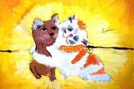 Михлик София, 11 лет, Палитра дружбы, б., гуашь, СОШ №23, г. Волжский