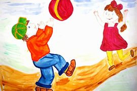 Мякишев Кирилл, 8 лет, Дружба, как я ее понимаю, б., гуашь, СОШ №65, г. Самара