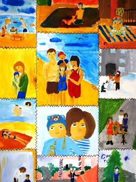 Поликарпова Мария, 12 лет, Мы, б., гуашь, ДХШ №2, г. Липецк
