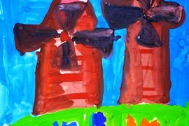 Федотова Александра, 7 лет, Голландия, б., гуашь, ДХШ №2, г. Липецк