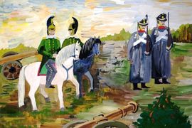 Бутова Елизавета, 13 лет, И только небо засветилось, б., гуашь, Лицей №1, г. Волжский