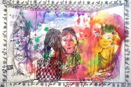 Тисленко Наталья, 12 лет, Загадки зазеркалые, б., смеш. тех., ДШИ №4, г. Волгоград