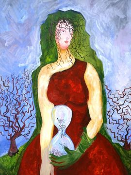 Белоусова Юлия, 13 лет, Поломанное время, б., гуашь, ВОДХГ, г. Волгоград