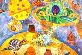 Сколота Иван, 11 лет, Грузовая тарелка, б., смеш. тех., Кузьмичевский худ. класс, п. Городище, Волгоградская обл.