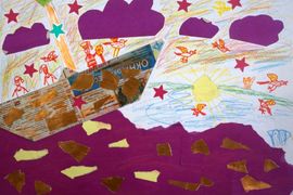Субботина Алиса, 6 лет, Только вперед!, б., смеш. тех., ДХШ, г. Киров