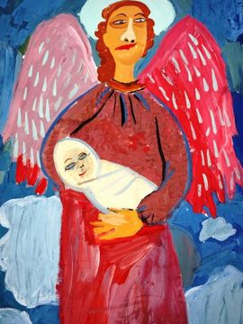 Крючков Тимофей, 9 лет, Рождество, б., гуашь, ВОДХГ, г. Волгоград