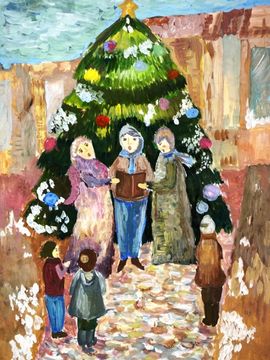 Марочкова Валерия, 14 лет, Церковное пение, б., гуашь, ДШИ, г. Исилькуль, Омская обл.