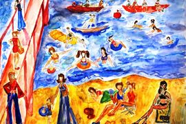 Варавина Анна, 13 лет, Лето, б., акварель, ДШИ №5, г. Дзержинск, Нижегоролская обл