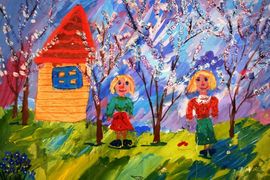 Дьяченко Анастасия, 7 лет, Весна, б., смеш. тех., ДШИ, г. Новошахтинск, Ростовская обл.