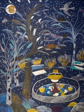 Качалкина Елизавета, 9 лет, Зима в Москве, Парк, тон.б., смеш.тех., ВОДХГ, г.Волгоград 