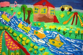 Крапивин Константин, 5 лет, Весна, б., гуашь, ВОДХГ, г. Волгоград