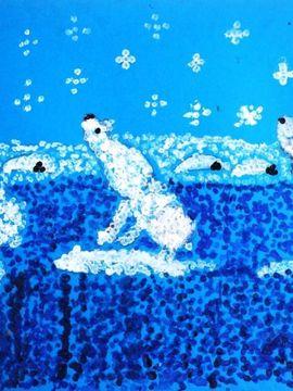 Трубицына Анастасия, 5 лет, Русские мишки, цв. б., гуашь, ДХЩ №3, г.Пенза