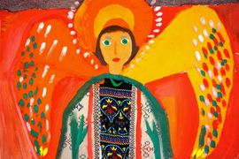 Балдаева Ольга, 10 лет, Ангел, б., смеш. тех., ВОДХГ, г. Волгоград